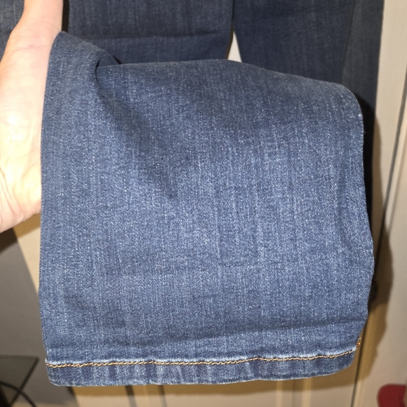 Democracy Dark Blue Floral Embroidered Jeans Size 10 - Picture 9 of 9